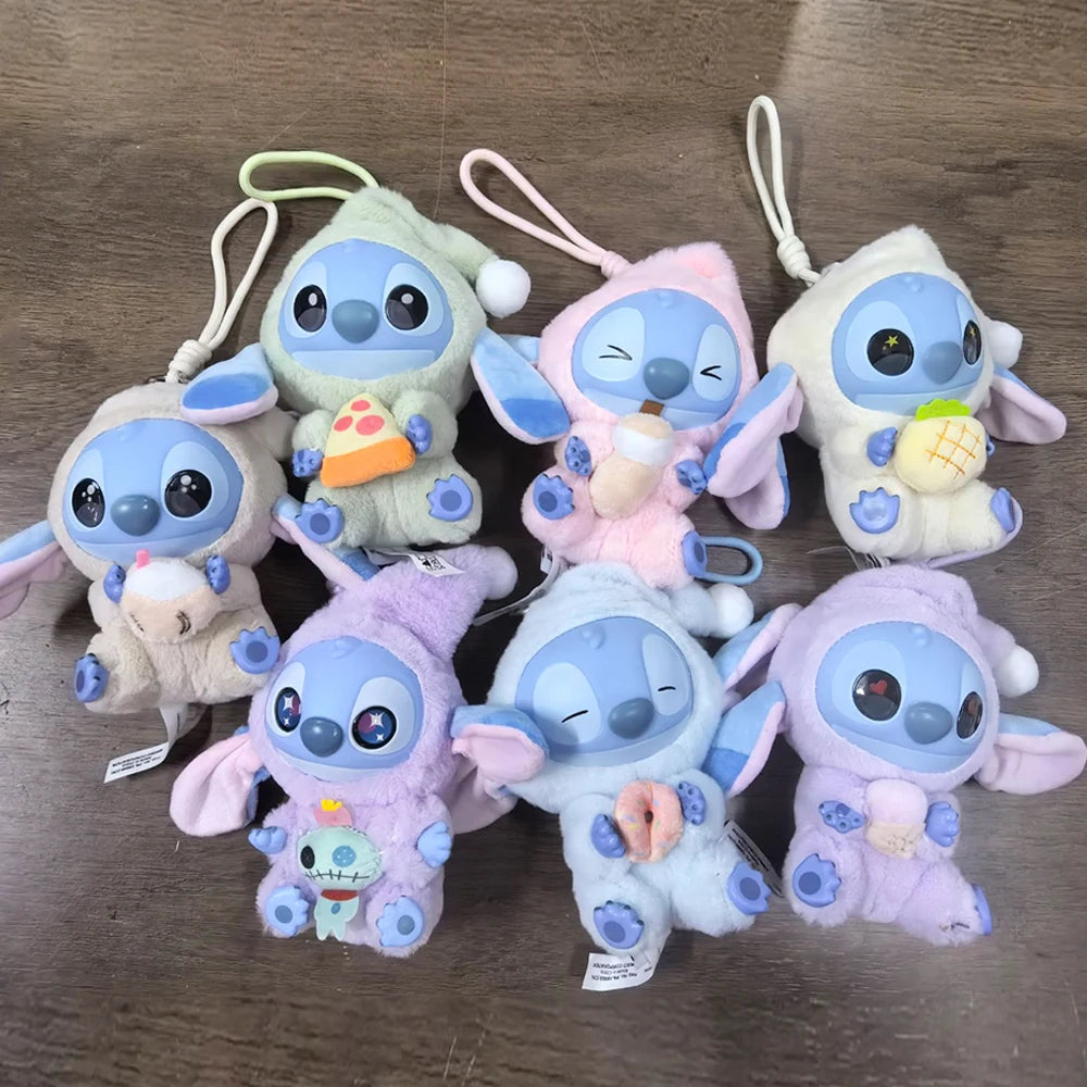 2028hot Stitch Eat Something Before Sleep Series Blind Box Plush Vinyl Toys Cute Doll Labu V3 Mystery Box Bag Pendant Decor Gift