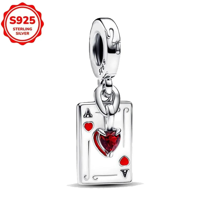 DISNEYS 925 Sterling Silver Halloween Stitch Dumbo Princess Charms Bead For Women Original 925 Bracelet DIY Jewelry Pendant Gift