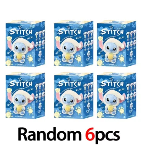 2028hot Stitch Eat Something Before Sleep Series Blind Box Plush Vinyl Toys Cute Doll Labu V3 Mystery Box Bag Pendant Decor Gift