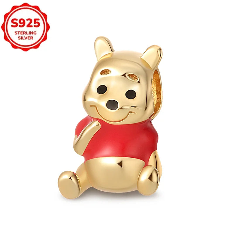 DISNEYS 925 Sterling Silver Halloween Stitch Dumbo Princess Charms Bead For Women Original 925 Bracelet DIY Jewelry Pendant Gift