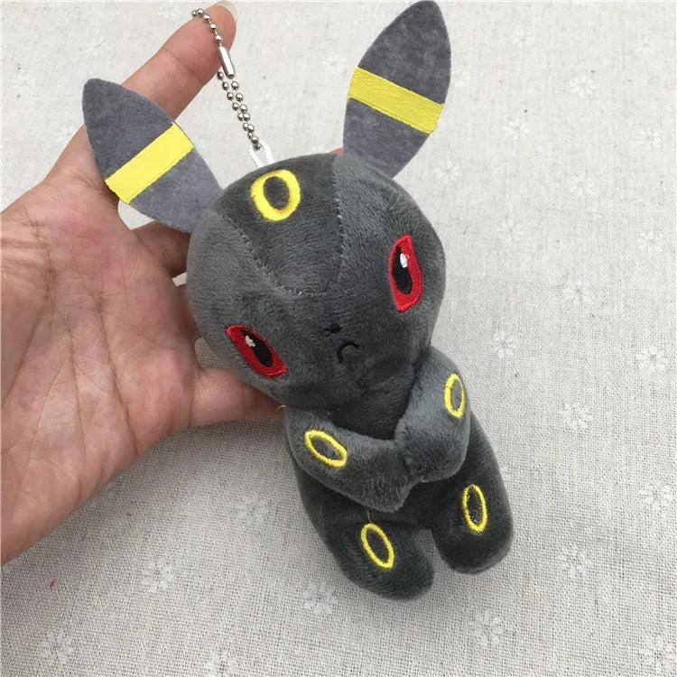 21PCs/set Pokemon Charmander Eevee Plush Doll Pendant Stuffed Bulbasaur Squirtle Pendant Plush Keychain