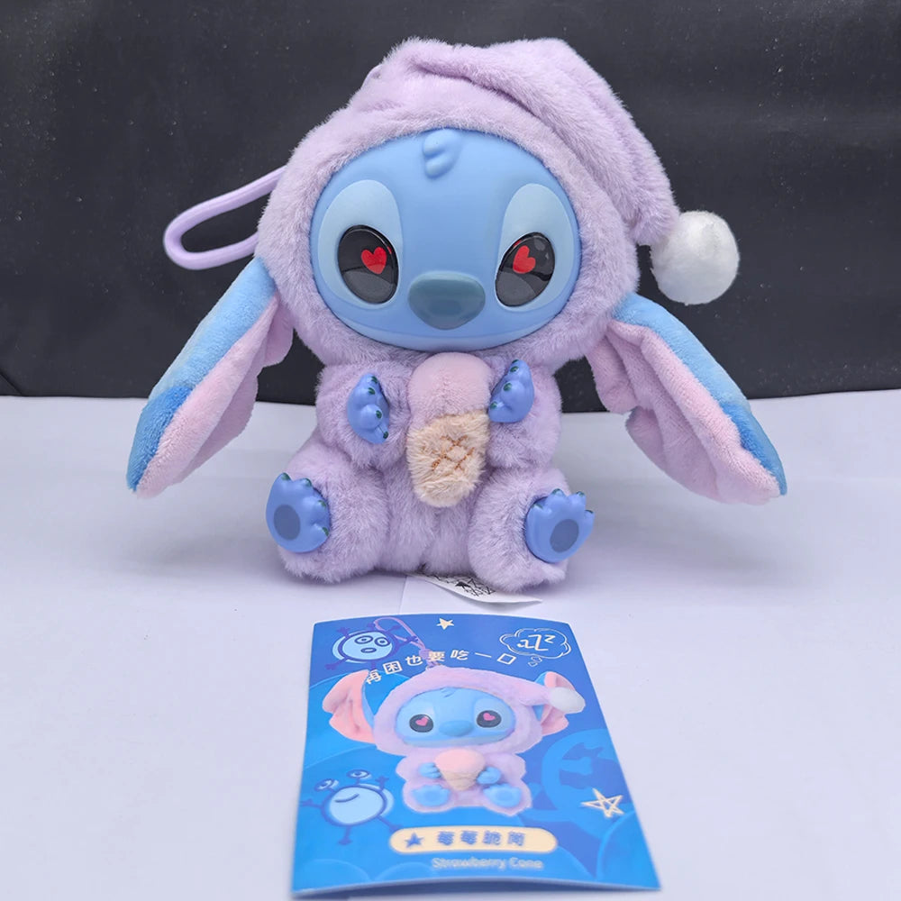2028hot Stitch Eat Something Before Sleep Series Blind Box Plush Vinyl Toys Cute Doll Labu V3 Mystery Box Bag Pendant Decor Gift