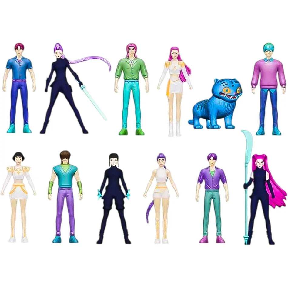 Anime Movie Blind Box K-POP Witch Hunt Super Idol Rumi Mira Zoey Demon Hunter Mini Figurine PVC Model Birthday Gift Blind Box