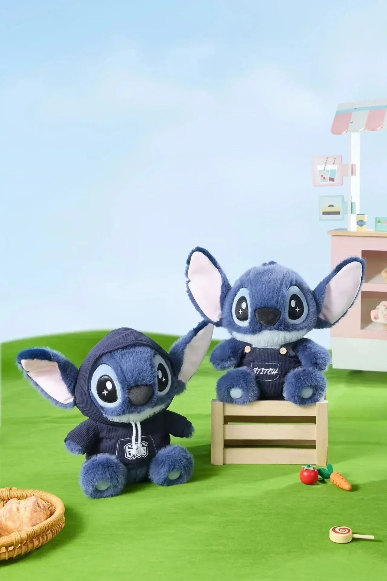 Hot Cartoon Stitches Toy With A Hat Cute Cartoon Character, Children's Plush Toy Sleeping Pillow, Decoration, Gift***