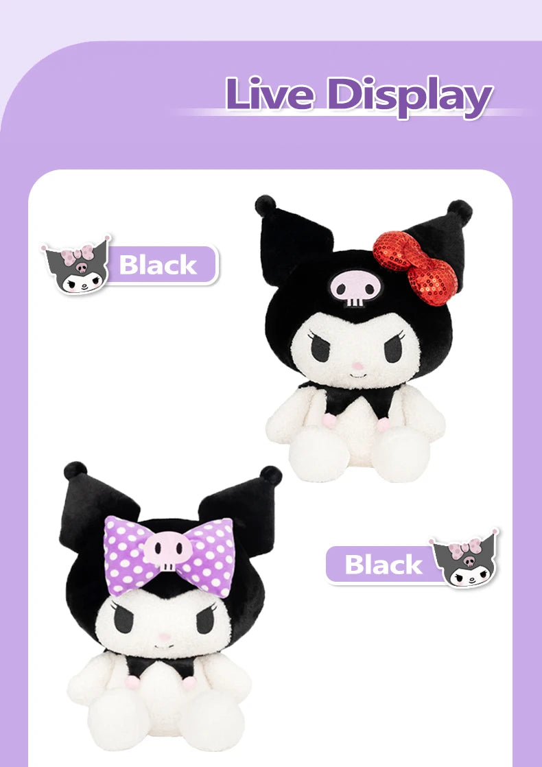 Sanrio Hello Kitty Anime Kuromi Melody Cartoon Cute Plush Stuffed Toys Soft Pillow Plushies Keyring Doll Birthday Gifts For Girl