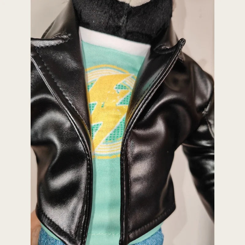 Collectible Johnny the Gorilla Plush Toy in Leather Jacket from the Animated Film 'Sing' at Beijing Movie Park