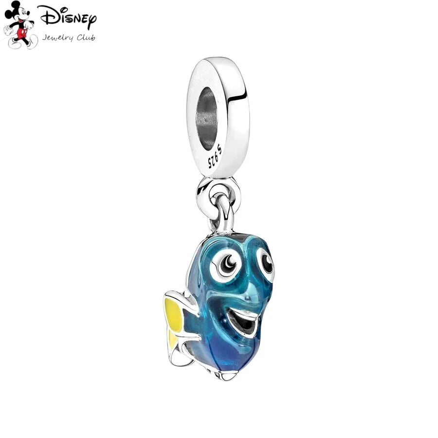 MINISO NEW DIY Fine Making Winnie the Pooh Animated Series Dangle Charm Bead Fit Original Silver 925 Bracelet Women Jewelry Gift