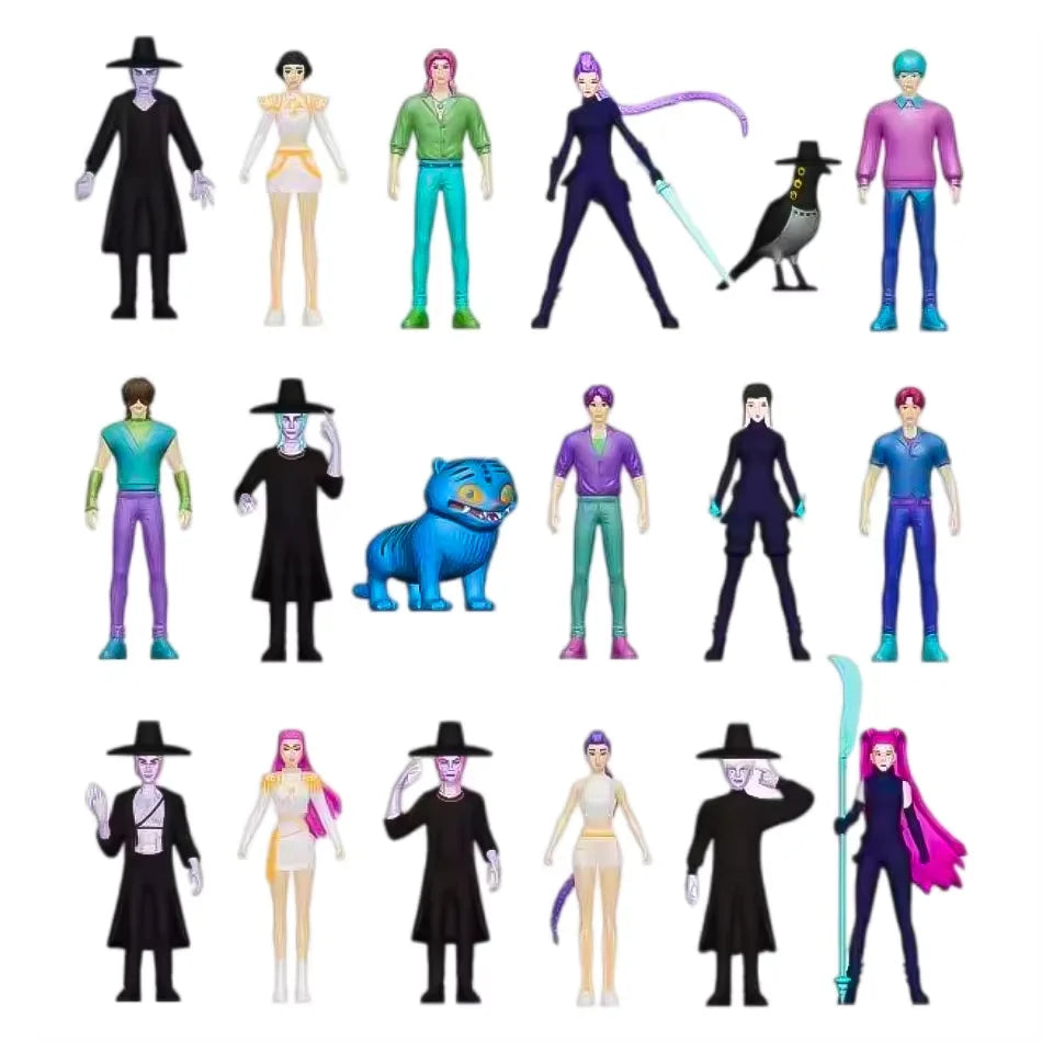Anime Movie Blind Box K-POP Witch Hunt Super Idol Rumi Mira Zoey Demon Hunter Mini Figurine PVC Model Birthday Gift Blind Box
