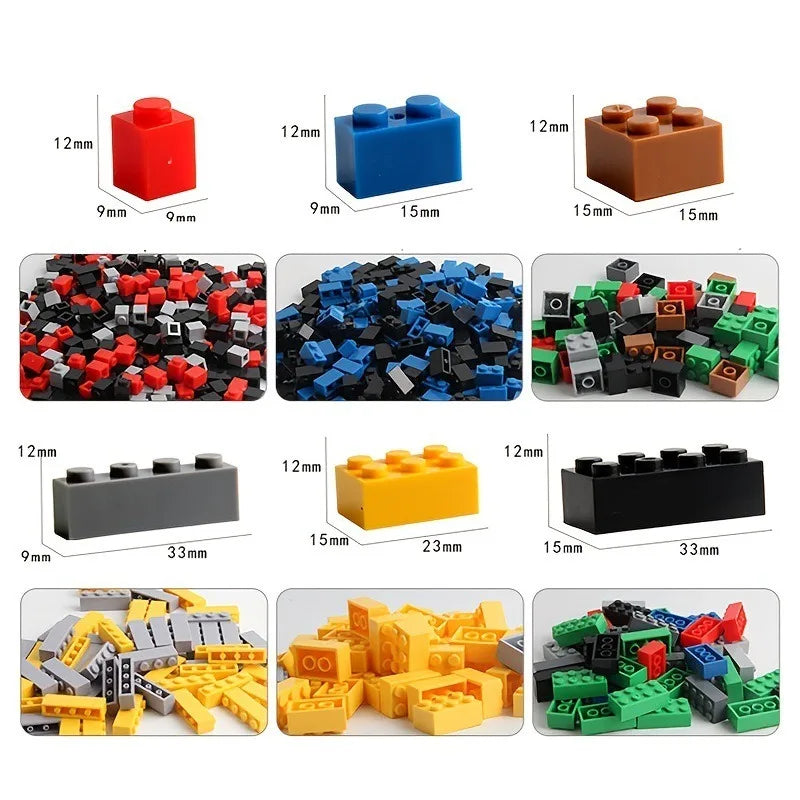 Building blocks Bulk children's blocks, Creative diy sets, Urban classic blocks, children's educational toys, 1000