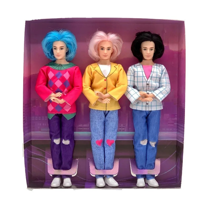 Kpop Demon Hunter anime cartoon Sabi boy villain boy group action doll toys for girls Christmas gift collection