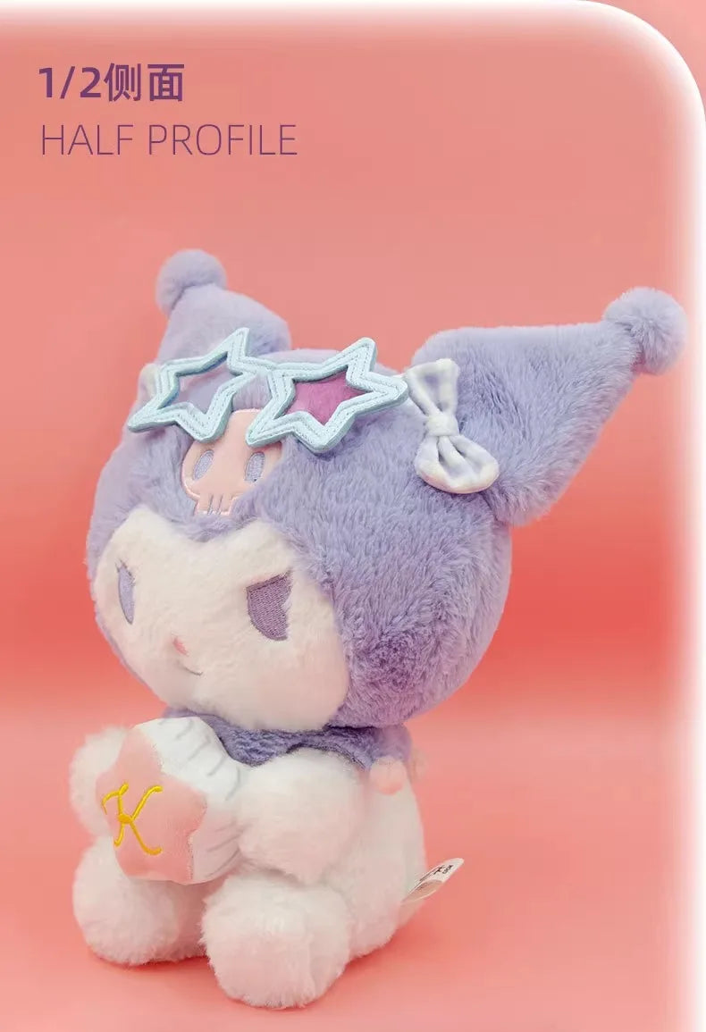 Sanrio Hello Kitty Anime Kuromi Melody Cartoon Cute Plush Stuffed Toys Soft Pillow Plushies Keyring Doll Birthday Gifts For Girl