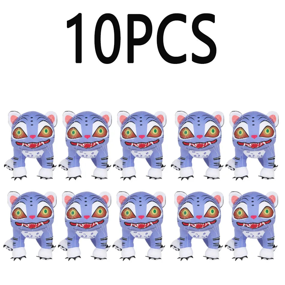 *2025 Anime Kpop Demons Hunters Plush Cute Purple Tiger Black Hat Magpie With 3 Eyes Monster Hunt Girl Group Doll For Fans Gifts