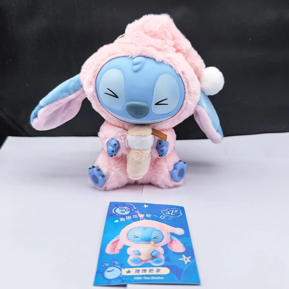 2028hot Stitch Eat Something Before Sleep Series Blind Box Plush Vinyl Toys Cute Doll Labu V3 Mystery Box Bag Pendant Decor Gift