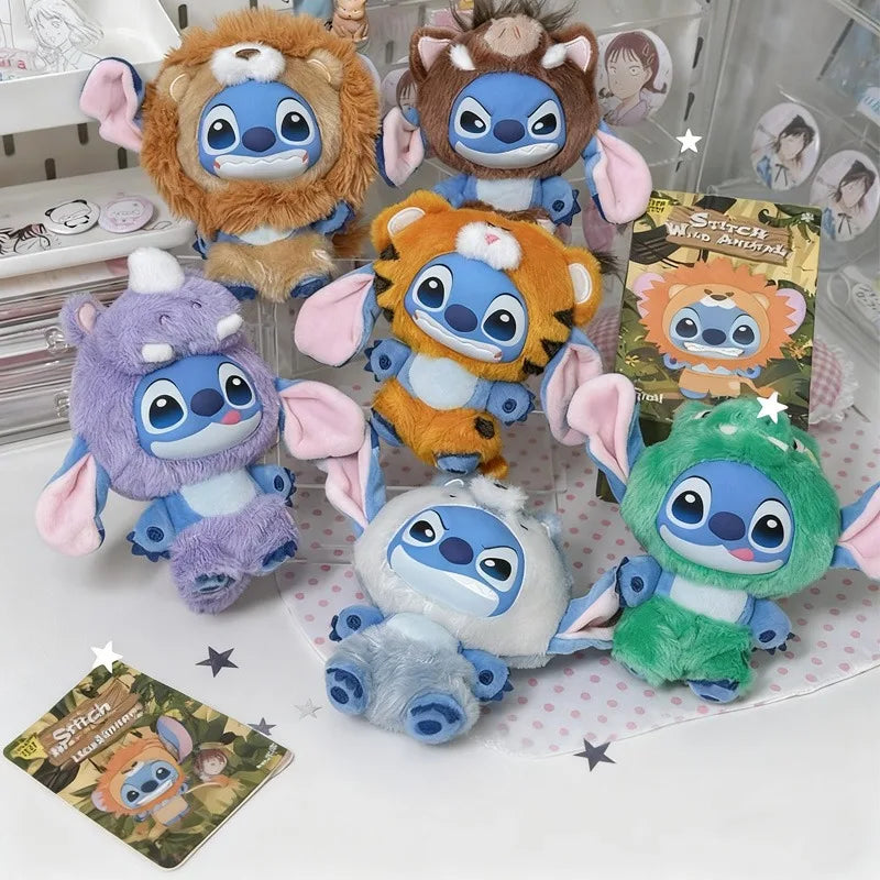 IN STOCK Stitch Animal Series Blind Box Bag Pendant Cute Plush Doll Mystery Box Toy Surprise Christmas Gift for Kids Girlfriend