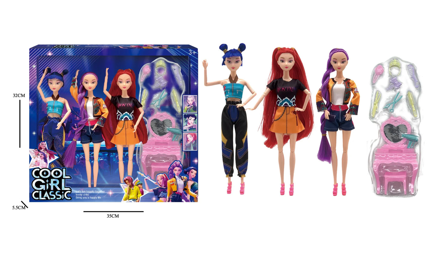 The latest 2025 anime KPop  Demon Hunters doll vinyl toy Rumi Mira zoi character vinyl mask small statue birthday gift, fan club