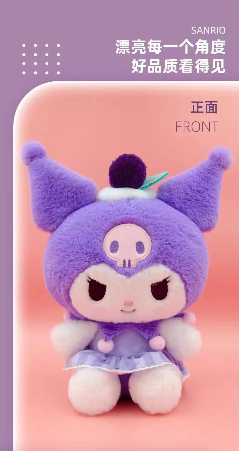 Sanrio Hello Kitty Anime Kuromi Melody Cartoon Cute Plush Stuffed Toys Soft Pillow Plushies Keyring Doll Birthday Gifts For Girl