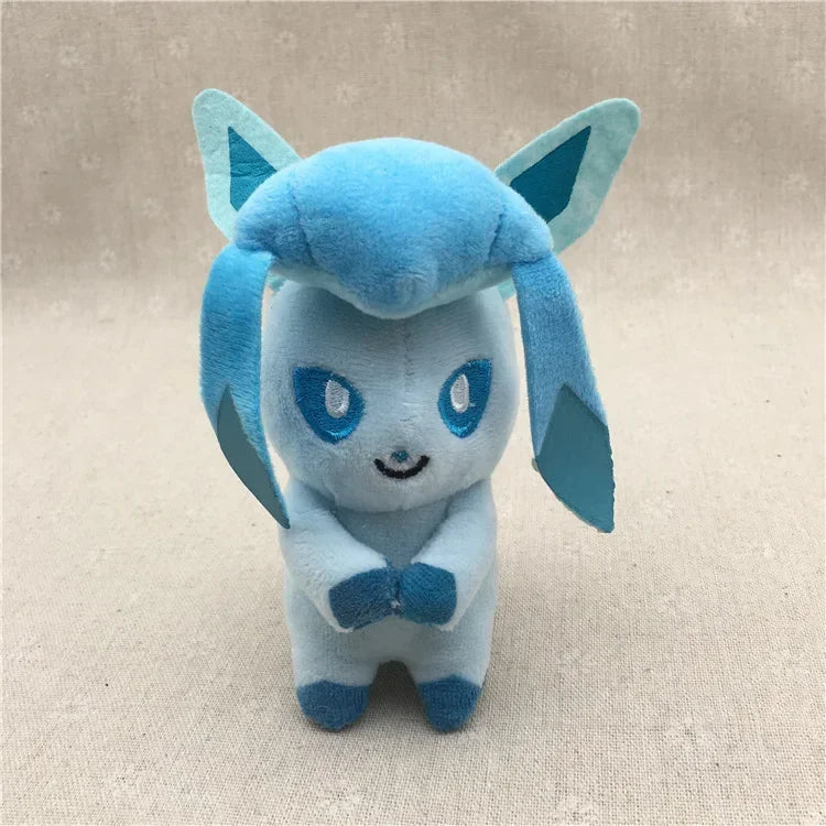 21PCs/set Pokemon Charmander Eevee Plush Doll Pendant Stuffed Bulbasaur Squirtle Pendant Plush Keychain