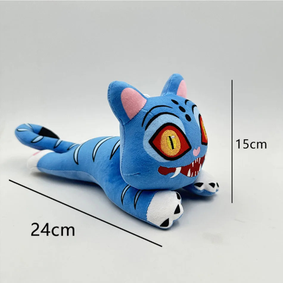 *2025 Anime Kpop Demons Hunters Plush Cute Purple Tiger Black Hat Magpie With 3 Eyes Monster Hunt Girl Group Doll For Fans Gifts
