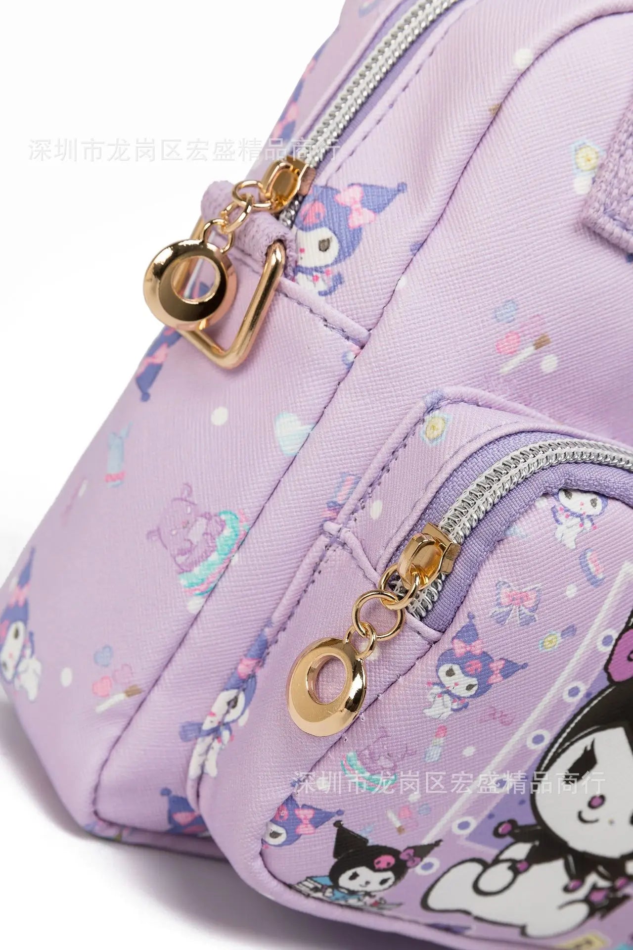 Cute Sanrio Hello Kitty Leather Women's Messenger Bag Cartoon Kuromi Melody Cinnamoroll Versatile Student Shoulder Crossbody bag