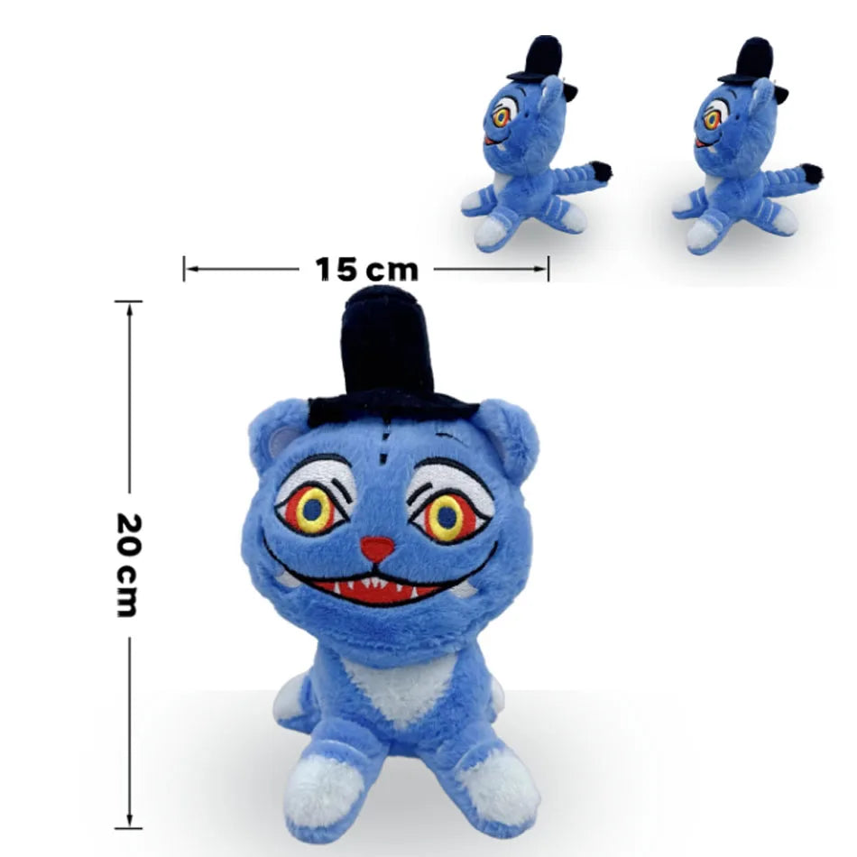 *2025 Anime Kpop Demons Hunters Plush Cute Purple Tiger Black Hat Magpie With 3 Eyes Monster Hunt Girl Group Doll For Fans Gifts