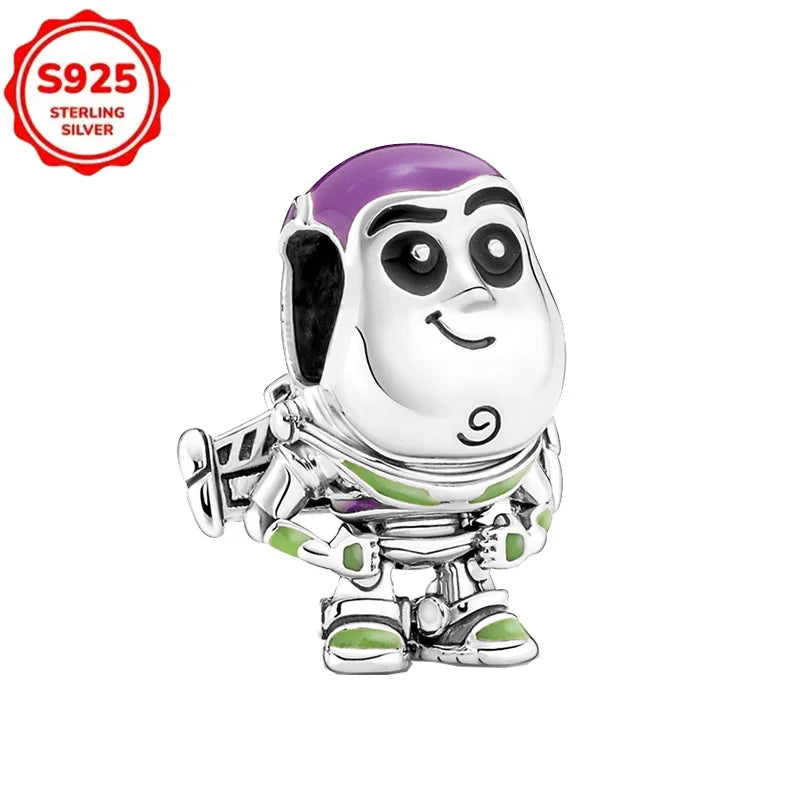 DISNEYS 925 Sterling Silver Halloween Stitch Dumbo Princess Charms Bead For Women Original 925 Bracelet DIY Jewelry Pendant Gift