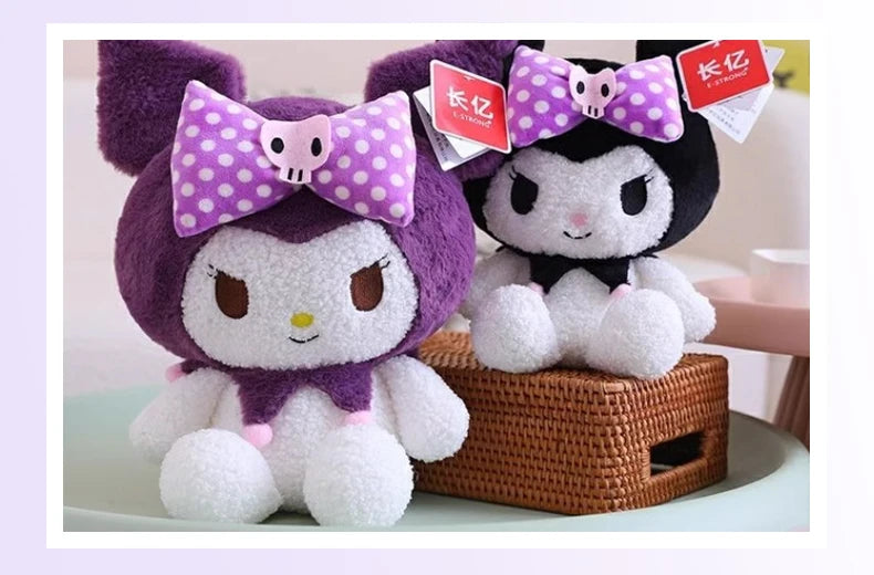 Sanrio Hello Kitty Anime Kuromi Melody Cartoon Cute Plush Stuffed Toys Soft Pillow Plushies Keyring Doll Birthday Gifts For Girl