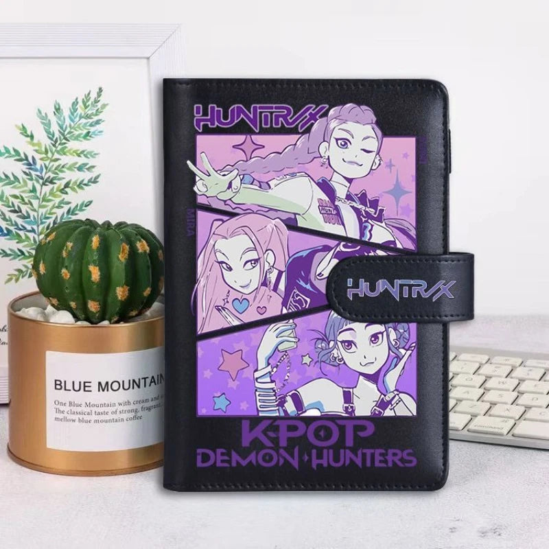 KPop Demon Hunters Mira Derpy Mystery Saja Anime Merchandise Cartoon Lovely Notebook for Boys and Girls Work and Life Journal