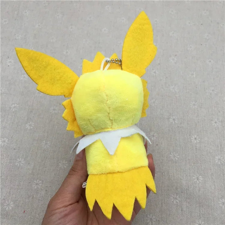 21PCs/set Pokemon Charmander Eevee Plush Doll Pendant Stuffed Bulbasaur Squirtle Pendant Plush Keychain