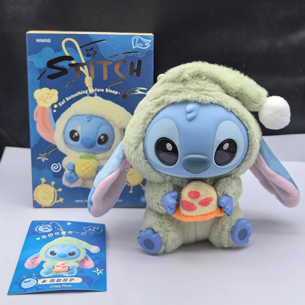 2028hot Stitch Eat Something Before Sleep Series Blind Box Plush Vinyl Toys Cute Doll Labu V3 Mystery Box Bag Pendant Decor Gift