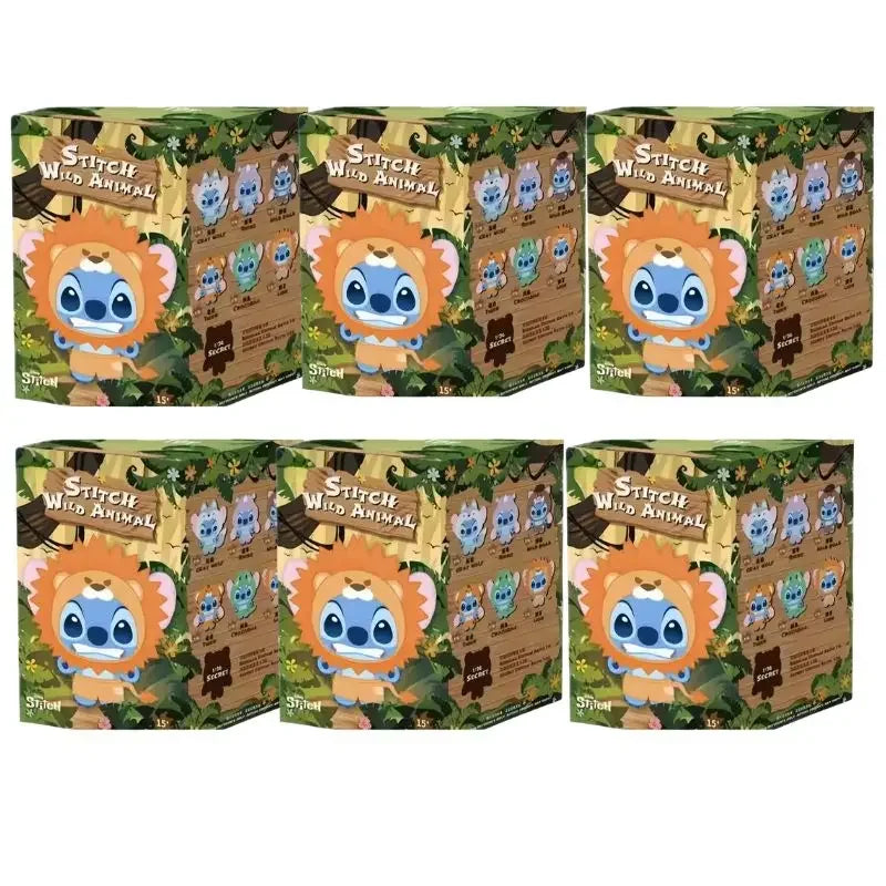 IN STOCK Stitch Animal Series Blind Box Bag Pendant Cute Plush Doll Mystery Box Toy Surprise Christmas Gift for Kids Girlfriend