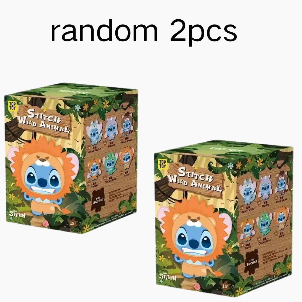 IN STOCK Stitch Animal Series Blind Box Bag Pendant Cute Plush Doll Mystery Box Toy Surprise Christmas Gift for Kids Girlfriend