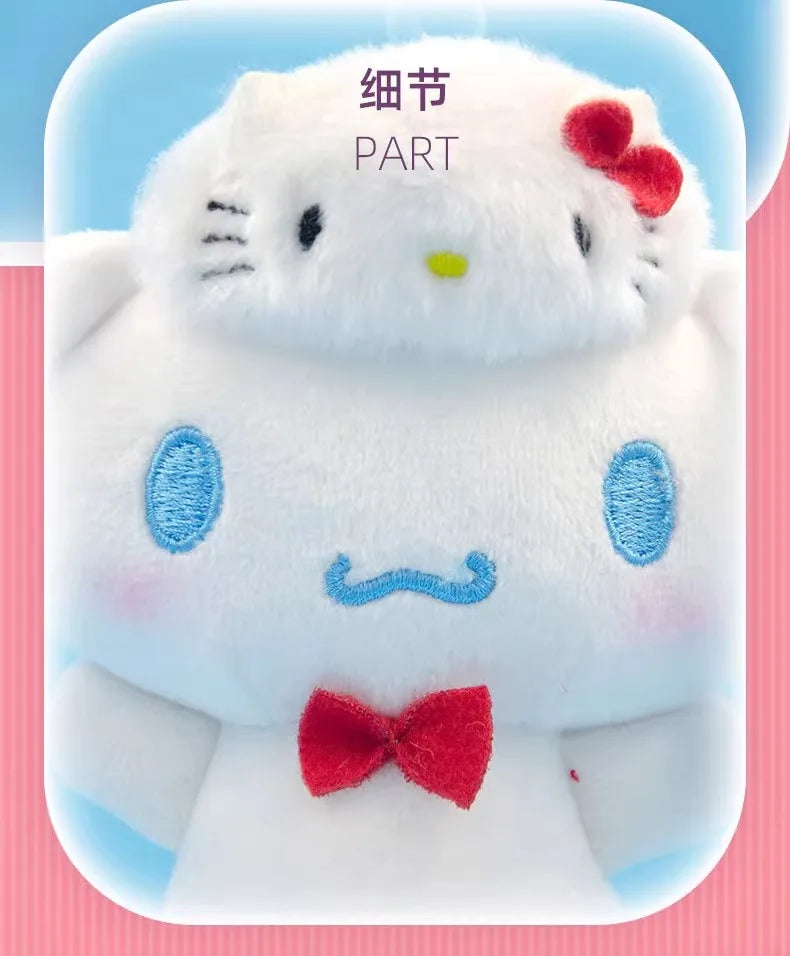 Sanrio Hello Kitty Anime Kuromi Melody Cartoon Cute Plush Stuffed Toys Soft Pillow Plushies Keyring Doll Birthday Gifts For Girl