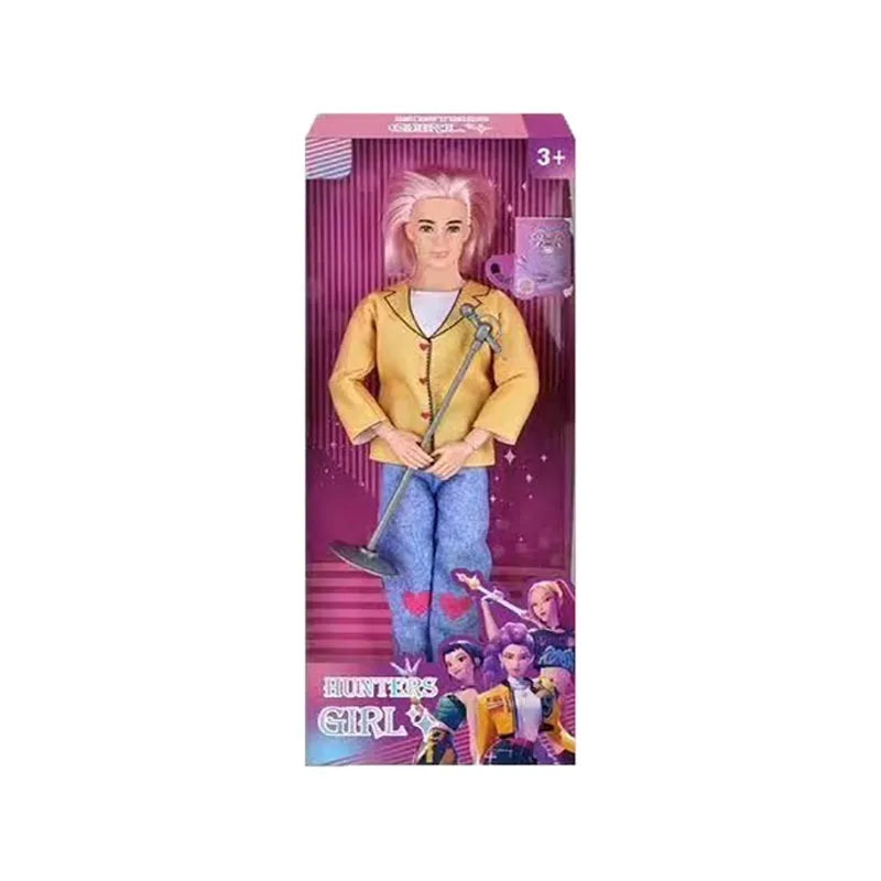 Kpop Demon Hunter anime cartoon Sabi boy villain boy group action doll toys for girls Christmas gift collection