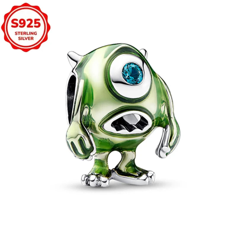 DISNEYS 925 Sterling Silver Halloween Stitch Dumbo Princess Charms Bead For Women Original 925 Bracelet DIY Jewelry Pendant Gift