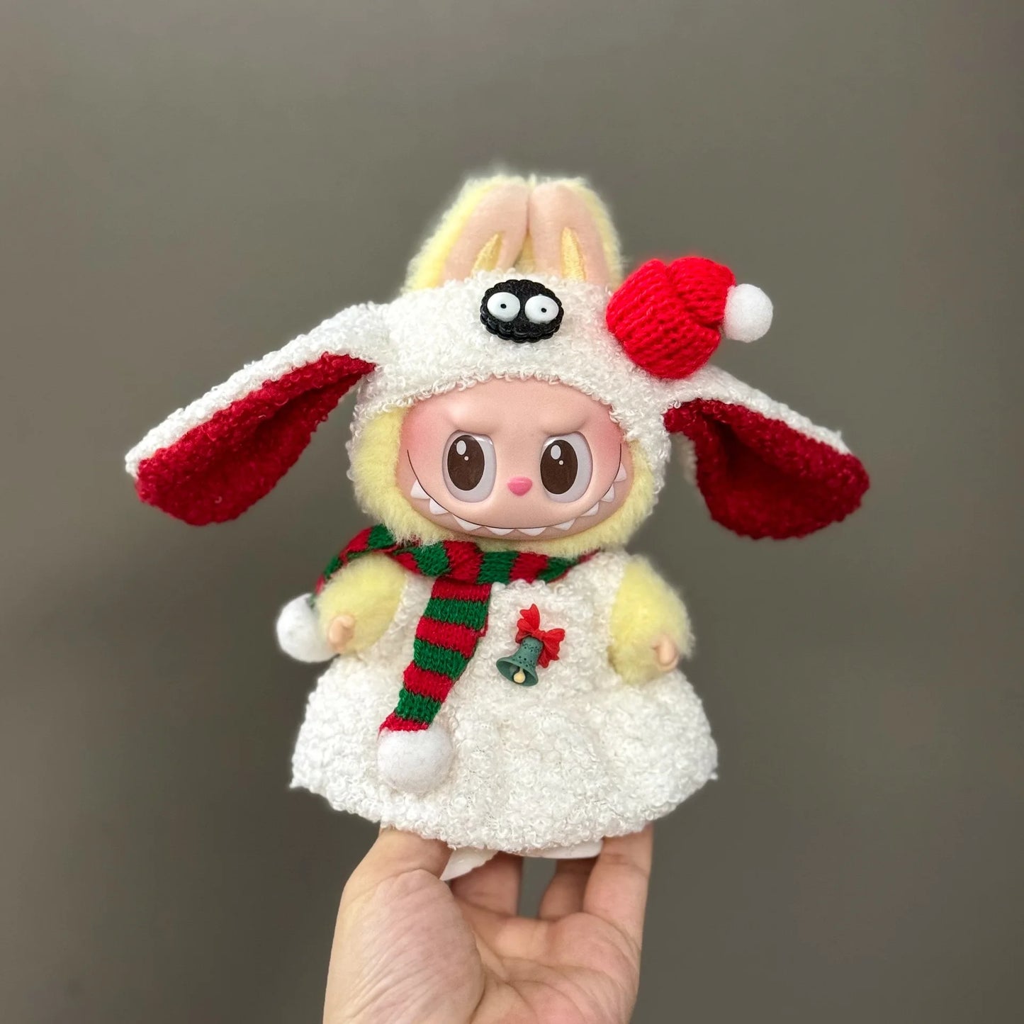 Labubu  Doll Christmas Outfit - Festive Holiday Costume Set, Cute Plush Santa Dress with Accessories for  Dolls (Clothes Only)