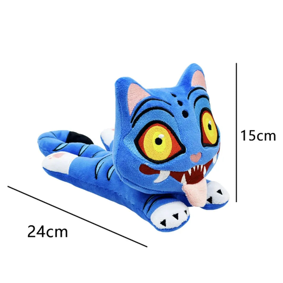 *2025 Anime Kpop Demons Hunters Plush Cute Purple Tiger Black Hat Magpie With 3 Eyes Monster Hunt Girl Group Doll For Fans Gifts