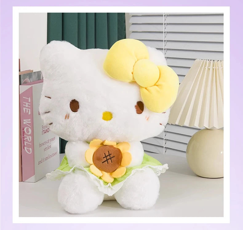 Sanrio Hello Kitty Cinnamoroll Anime Cute Cats Children Stuffed Toys Plush Toys Kawaii Baby Birthday Party Gifts Dolls For Girls