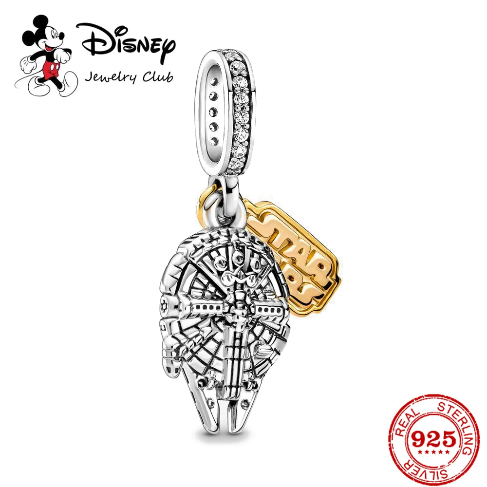 New 925 Sterling Silver Miniso Mickey Minnie Vinnie Charm of ley 925 Chain Beaded Fit Original Bracelet Bangle DIY Lady Jewelry