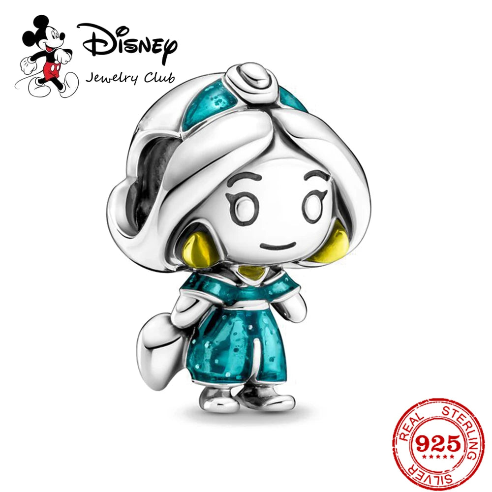 New 925 Sterling Silver Miniso Mickey Minnie Vinnie Charm of ley 925 Chain Beaded Fit Original Bracelet Bangle DIY Lady Jewelry