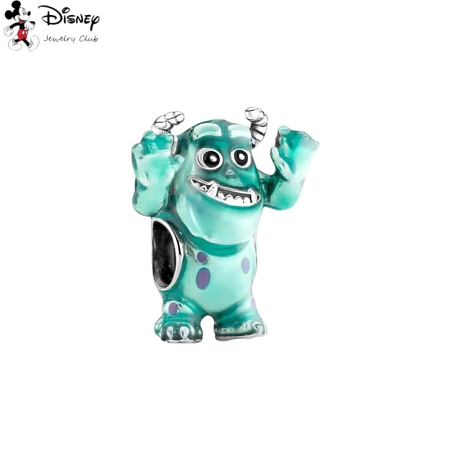 MINISO NEW DIY Fine Making Winnie the Pooh Animated Series Dangle Charm Bead Fit Original Silver 925 Bracelet Women Jewelry Gift