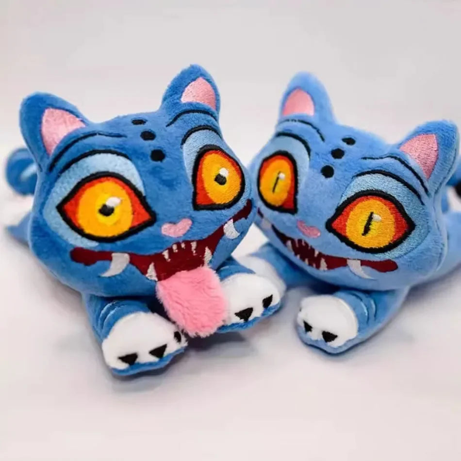 *2025 Anime Kpop Demons Hunters Plush Cute Purple Tiger Black Hat Magpie With 3 Eyes Monster Hunt Girl Group Doll For Fans Gifts