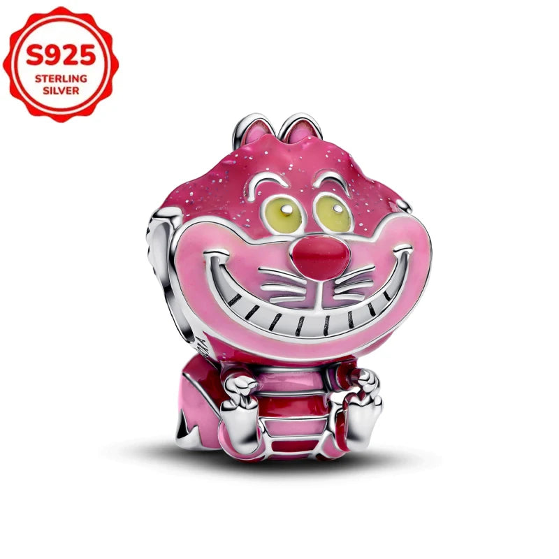 DISNEYS 925 Sterling Silver Halloween Stitch Dumbo Princess Charms Bead For Women Original 925 Bracelet DIY Jewelry Pendant Gift