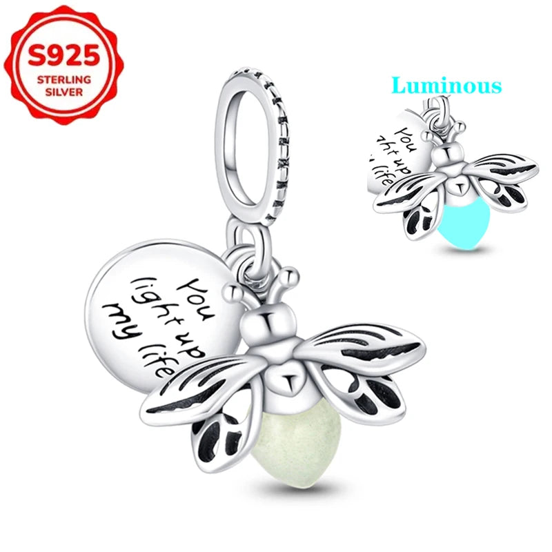 DISNEYS 925 Sterling Silver Halloween Stitch Dumbo Princess Charms Bead For Women Original 925 Bracelet DIY Jewelry Pendant Gift