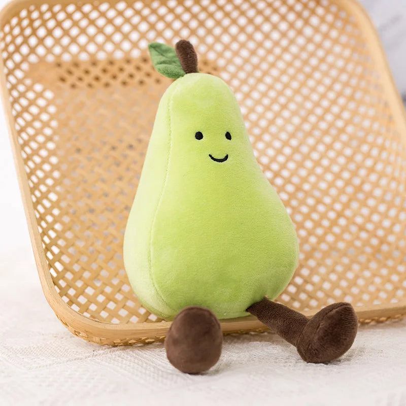 Cartoon Cute Fruit Plush Doll High Quality Peach Pear Tomato Banana Eggplant Plush Toy Home Decoration Gift For Boys And Girls