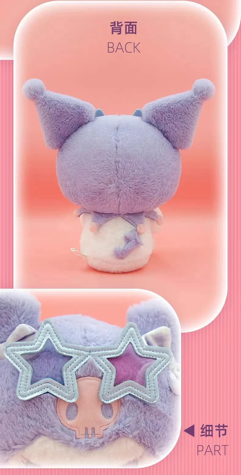 Sanrio Hello Kitty Anime Kuromi Melody Cartoon Cute Plush Stuffed Toys Soft Pillow Plushies Keyring Doll Birthday Gifts For Girl