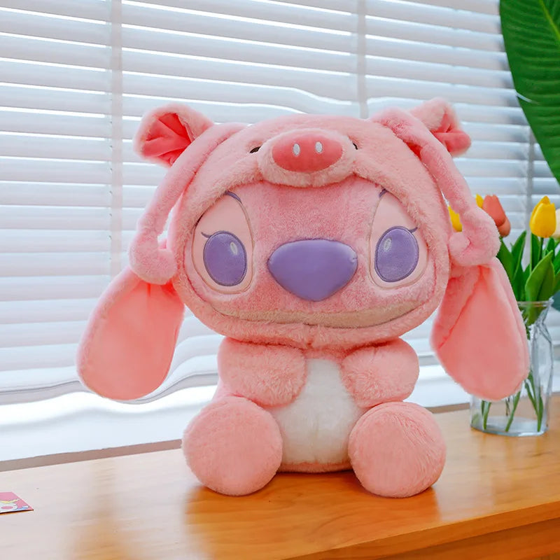 New Giant Size Cartoon Stitch Angel Plush Toy Stitch Panda Doll Gift Children's Sleeping Pillow Christmas Gift