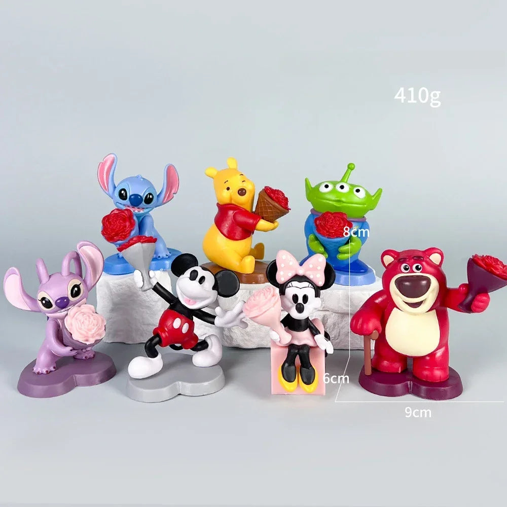 Stitch Swim Series Blind Box Anime Kawaii Trendy Ornament Model Collection Hand Doll Toy Mysterious Christmas Gift