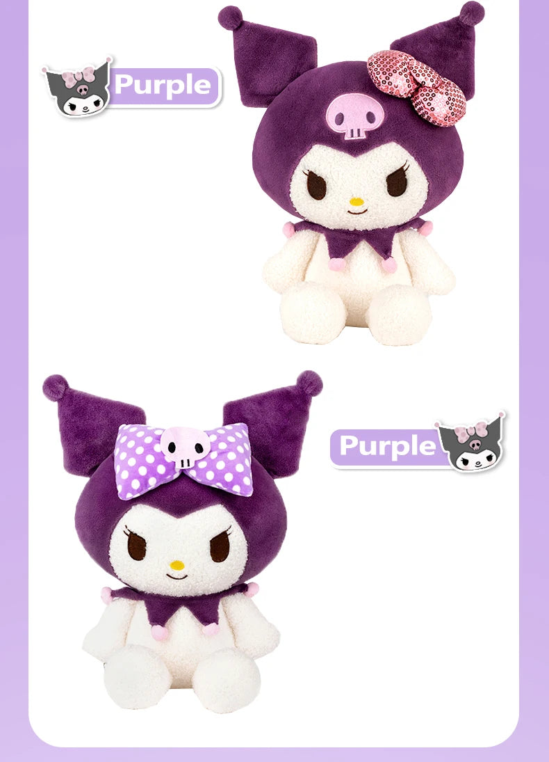 Sanrio Hello Kitty Anime Kuromi Melody Cartoon Cute Plush Stuffed Toys Soft Pillow Plushies Keyring Doll Birthday Gifts For Girl