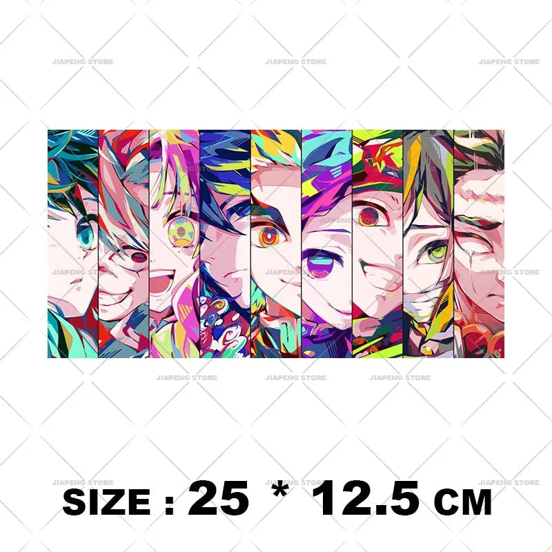 Demon Slayer 3 T shirts Stickers Nezuko Zenitsu Hot Anime Iron on Patches Heat Transfers Vinyl For Clothes Cool Tanjirou Printed