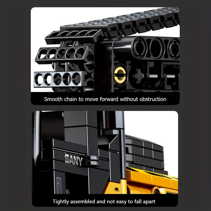 1022pcs SEMBO Excavator Building Blocks - City Construction Engineering Vehicle Models, Cars Assembly Bricks Toys for Creative DIY, Educational, Birthday, Holiday, and New Year Gifts for Boys